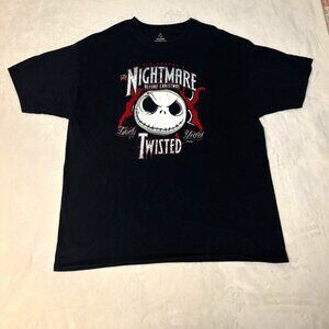 Disney Hanes Nightmare Before Christmas 20 Year Anniversary T Shirt Size 2XL XXL